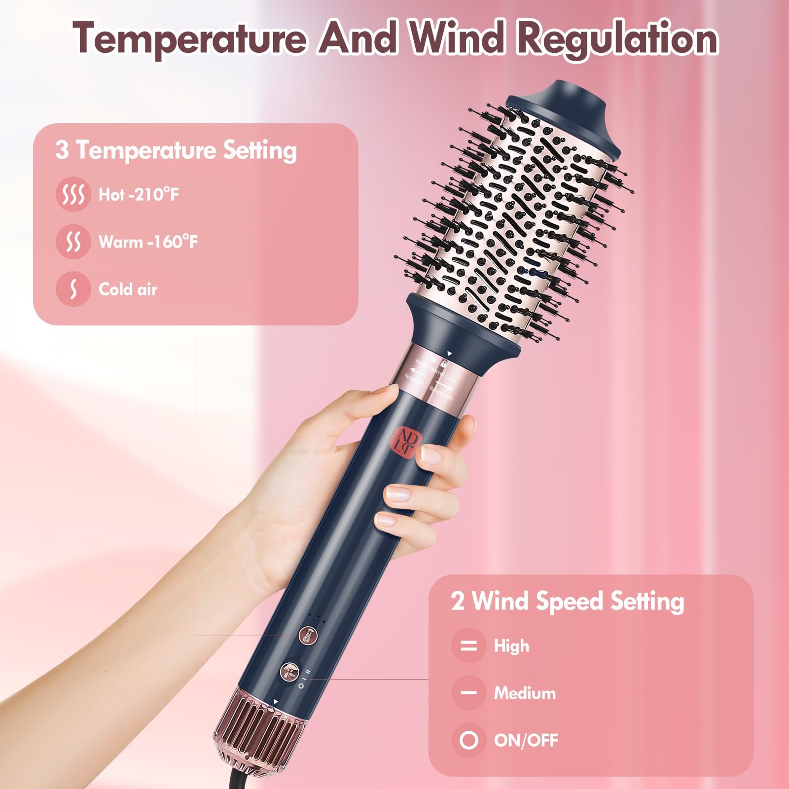 Фен-стайлер NDLT Airstyler 5 in 1 110,000 об/хв з ефектом Коанда та іонізацією, фото №6