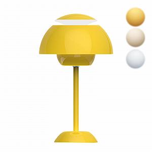 Настільна лампа LUPATDY Mushroom LED акумуляторна Touch 3 рівні яскравості Золотисто-жовта - Фото 1