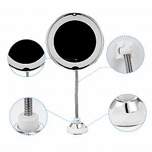 Зеркало Angoily LED с присоской с увеличительным стеклом пластик цена на synthetic.ua - Фото 1 Зеркало Angoily LED с присоской с увеличительным стеклом пластик synthetic.ua - Фото 1