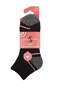 Носки спортивные SockShop Performance женские с мягкой подкладкой на щиколотке, набор 3 шт. synthetic.ua - Фото 1
