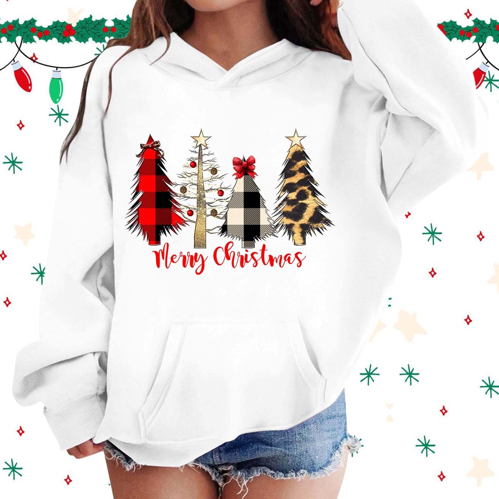 Різдвяний дитячий світшот з капюшоном, святковий малюнок, фото №3