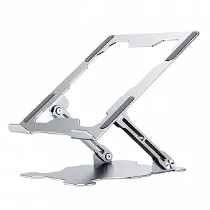 Регульована підставка для ноутбука Gatuida з алюмінієвого сплаву, багатофункціональна, ергономічна, регульована по висоті для офісу та подорожей - Фото 1