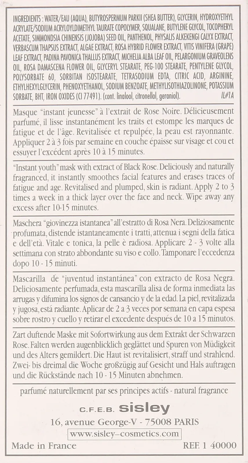 Крем-маска Sisley Black Rose, фото №3