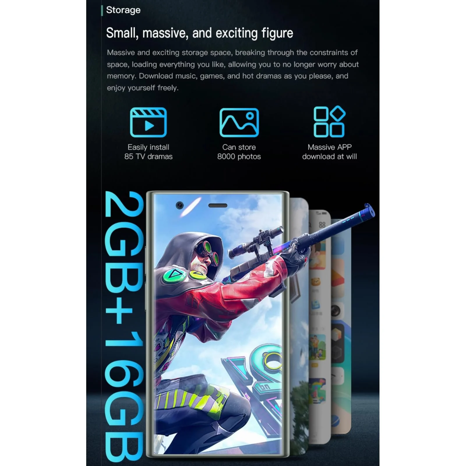 Смартфон Cuifati S23 Pro 3.0" 3D Glass Ultra Thin 3G Пурпуровий, фото №2