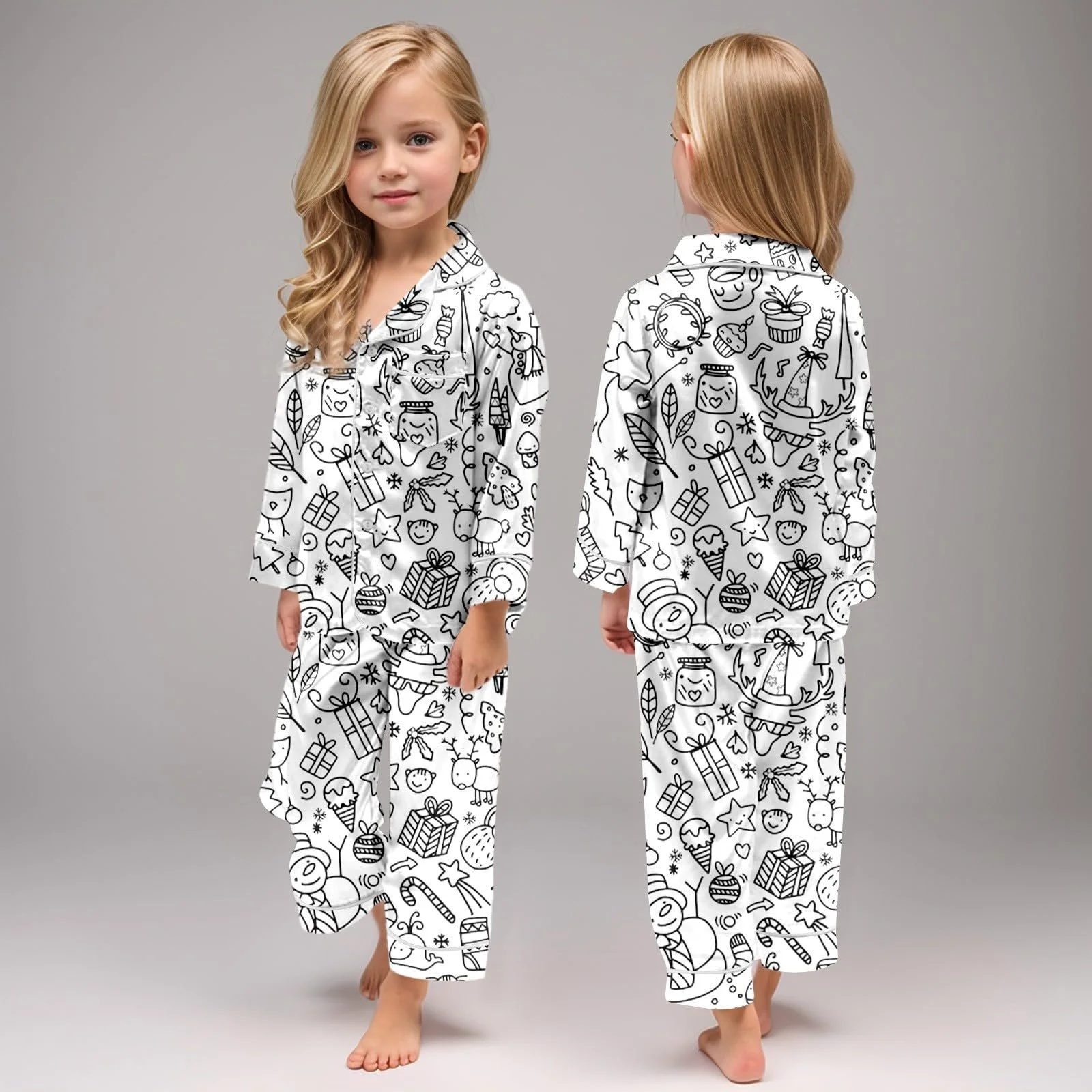 Дитячий пухнастий піжамний комплект весняний, фото №4 Дитячий пухнастий піжамний комплект весняний, фото №4