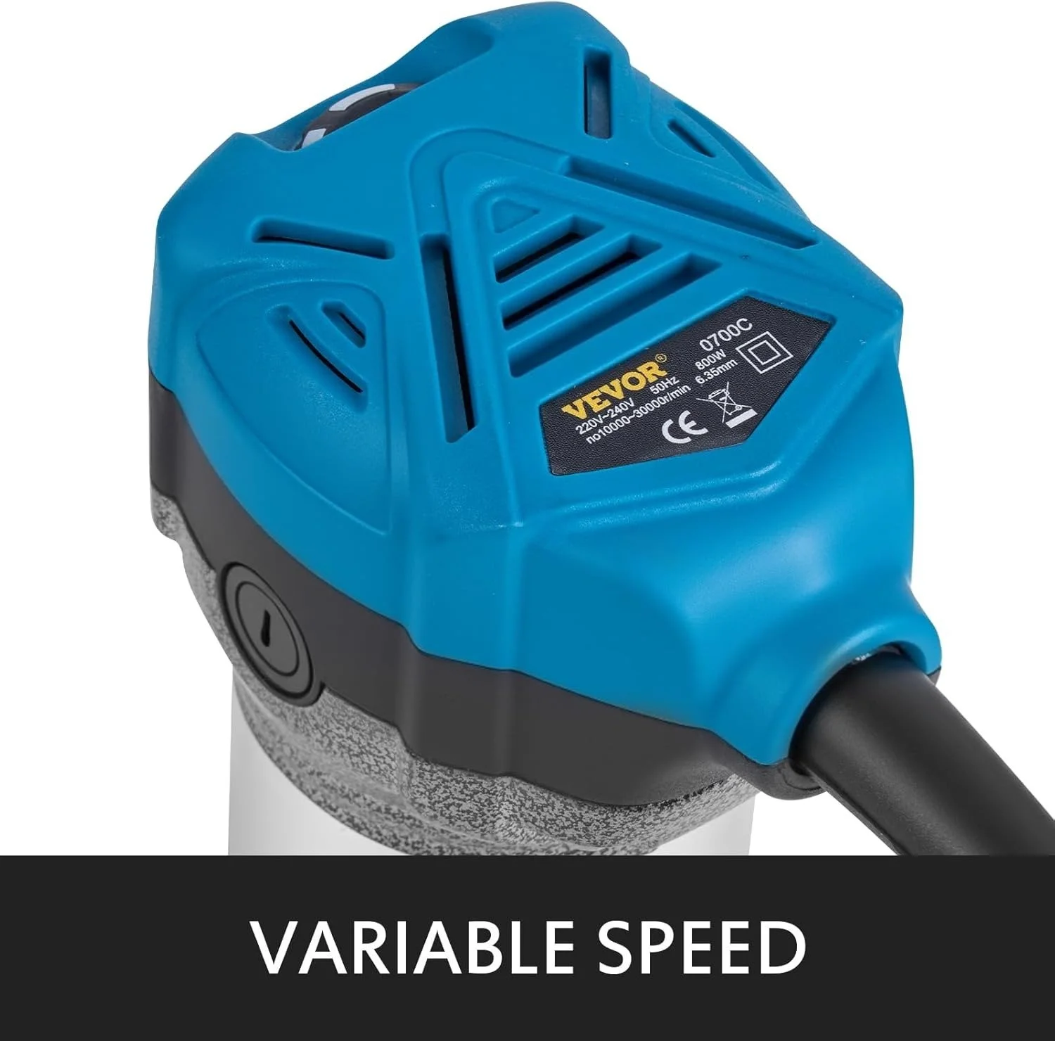 Одноручный фрезер VEVOR VV-3B-220V 800 Вт Grey, фото №3 Одноручный фрезер VEVOR VV-3B-220V 800 Вт Grey, фото №3