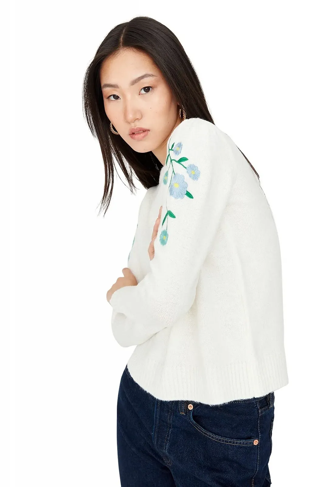 Пуловер TRENDYOL однотонний з круглим вирізом, фото №1