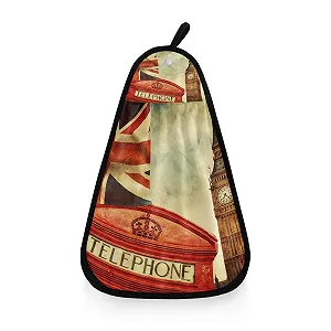 Рушник Vintage UK London Symbol Big Ben 42 x 31 см швидкосохнучий поглинаючий поліестер та бавовна - Фото 1