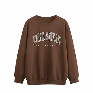 Женская винтажная толстовка California с коротким принтом, повседневная худи Los Angeles California Y2K, эстетичная однотонная с круглым вырезом, одежда, топы, готическая мультяшная графика Country College осенняя - Фото 1