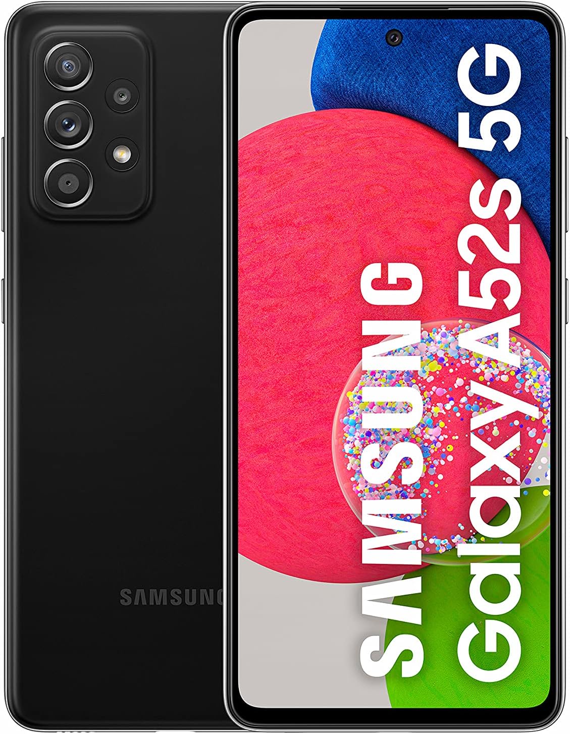 Смартфон 6.5" Samsung Galaxy A52s 5G 6/128GB 5G 2-SIM NFC 64/32Мп 8 ядер Android 14 Awesome Black, фото №1