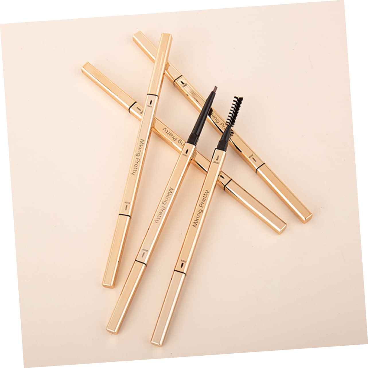 Карандаш для бровей Gogogmee 5St двусторонний Microblading для бровей Tintenstift с кисточкой водостойкий пластиковый, фото №2