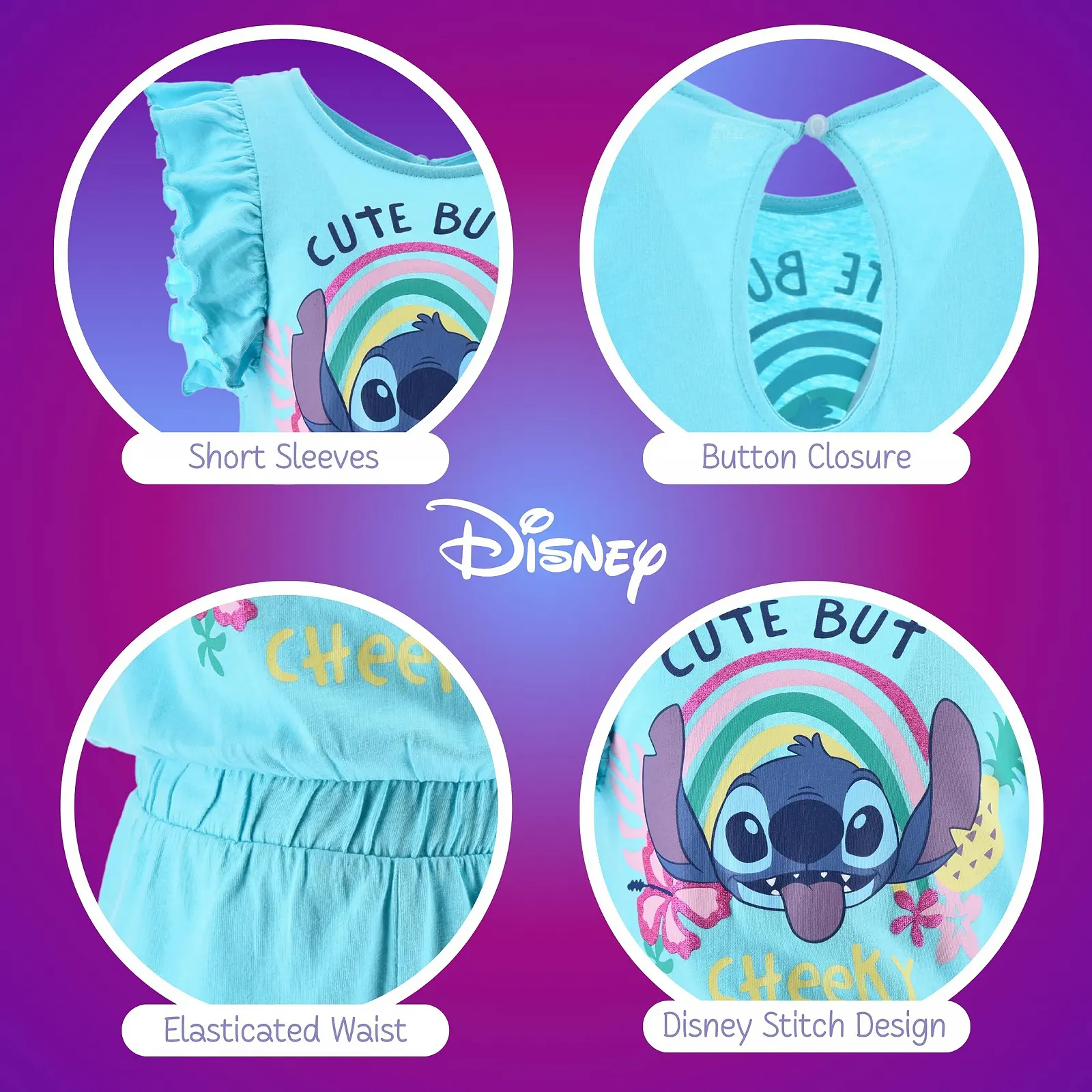 Комплект піжамний (футболка та шорти) Disney Stitch, фото №6 Комплект піжамний (футболка та шорти) Disney Stitch, фото №6