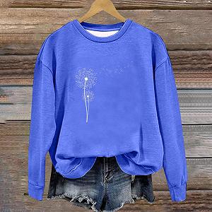 Жіноча толстовка HAOLEI М'який зручний светр з принтом synthetic.ua - Фото 1