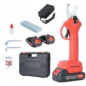 Електричний секатор Kripyery 21V 2 акумулятори 25 мм (1") Orange - Фото 1