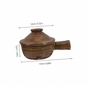 Ківш з кришкою керамічний термостійкий для рису та супів synthetic.ua - Фото 1