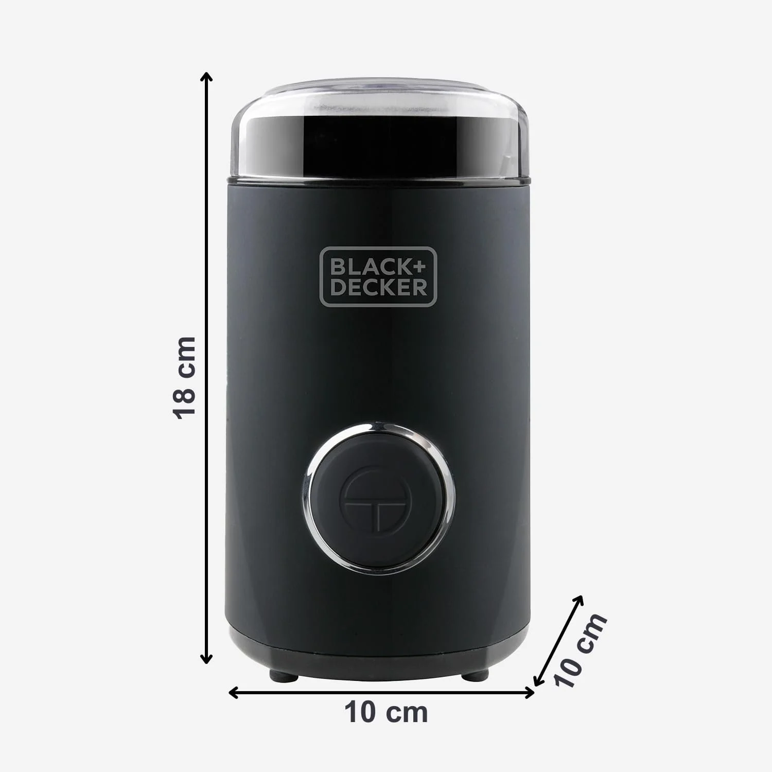 Кавомолка Black+Decker BXCG150E 150 мм Пластик Чорний, фото №7 Кавомолка Black+Decker BXCG150E 150 мм Пластик Чорний, фото №7