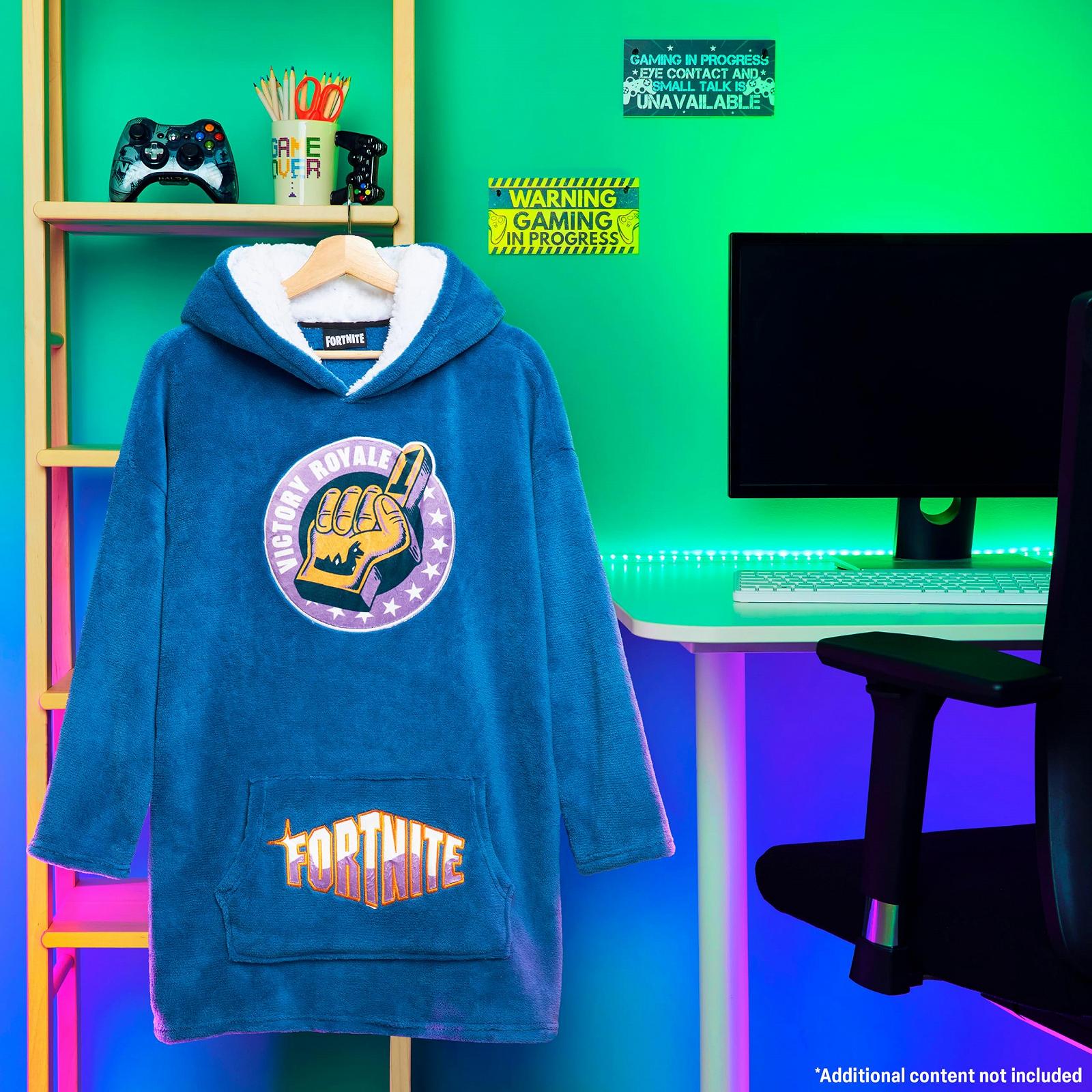 Ковдра-худі Fortnite для хлопчиків і підлітків 14+, дуже довга портативна флісова затишна ковдра з рукавами, фото №5