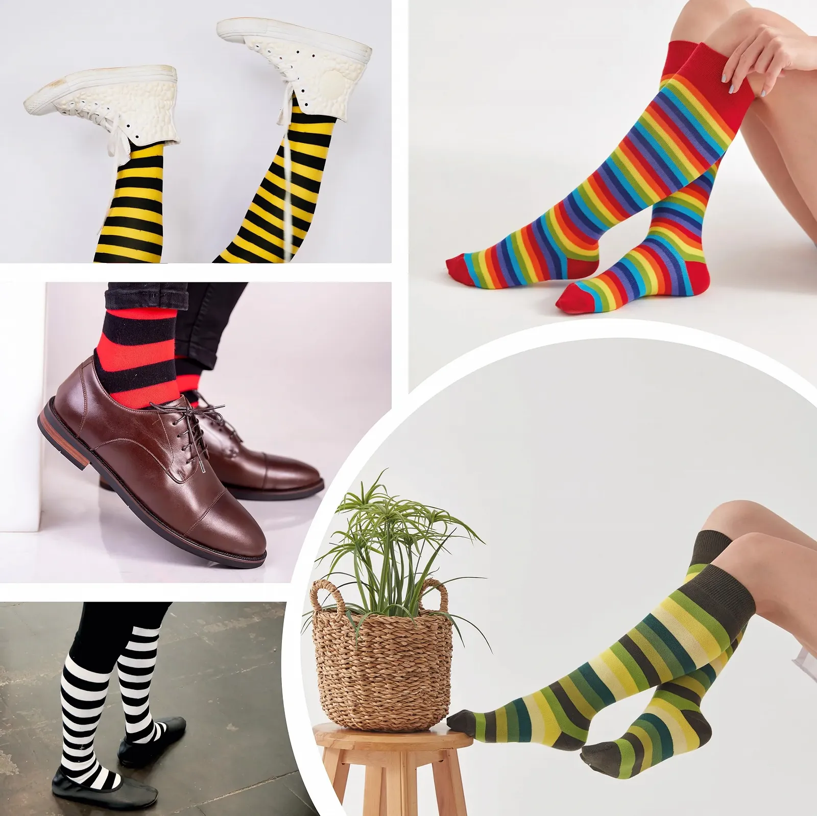 Шкарпетки до коліна Mysocks Унісекс - Довгі смугасті шкарпетки, фото №6