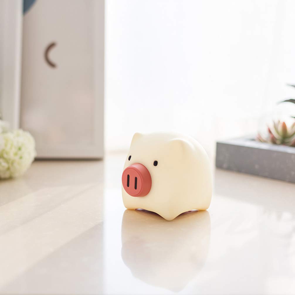 Подарок OSALADI Силиконовый Поросенок Светодиодный Детский Ночник USB Перезаряжаемый Теплый Белый Подарок на День Рождения Детский, фото №2