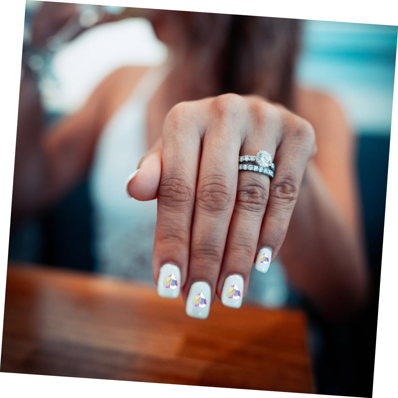 Стрази для нігтів Healeved Прикраса Серце 100 шт, фото №9