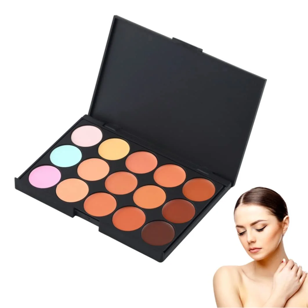 Палетка консилерів 15 кольорів для контурування обличчя, фото №1