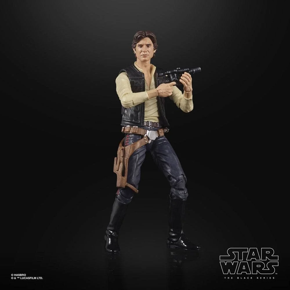Экшн-фигурка Hasbro Star Wars The Black Series Lucasfilm 50th Anniversary Han Solo RXZER23 F32655L0 клюквенный, фото №6