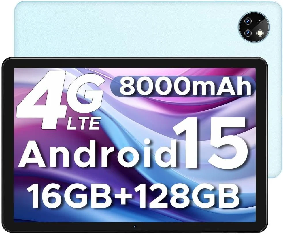 Планшет DOOGEE T10W 10.1" (4+12)/128 Гб 4G 2 SIM Android 15 8000 мАг Чорно-блакитний, фото №1