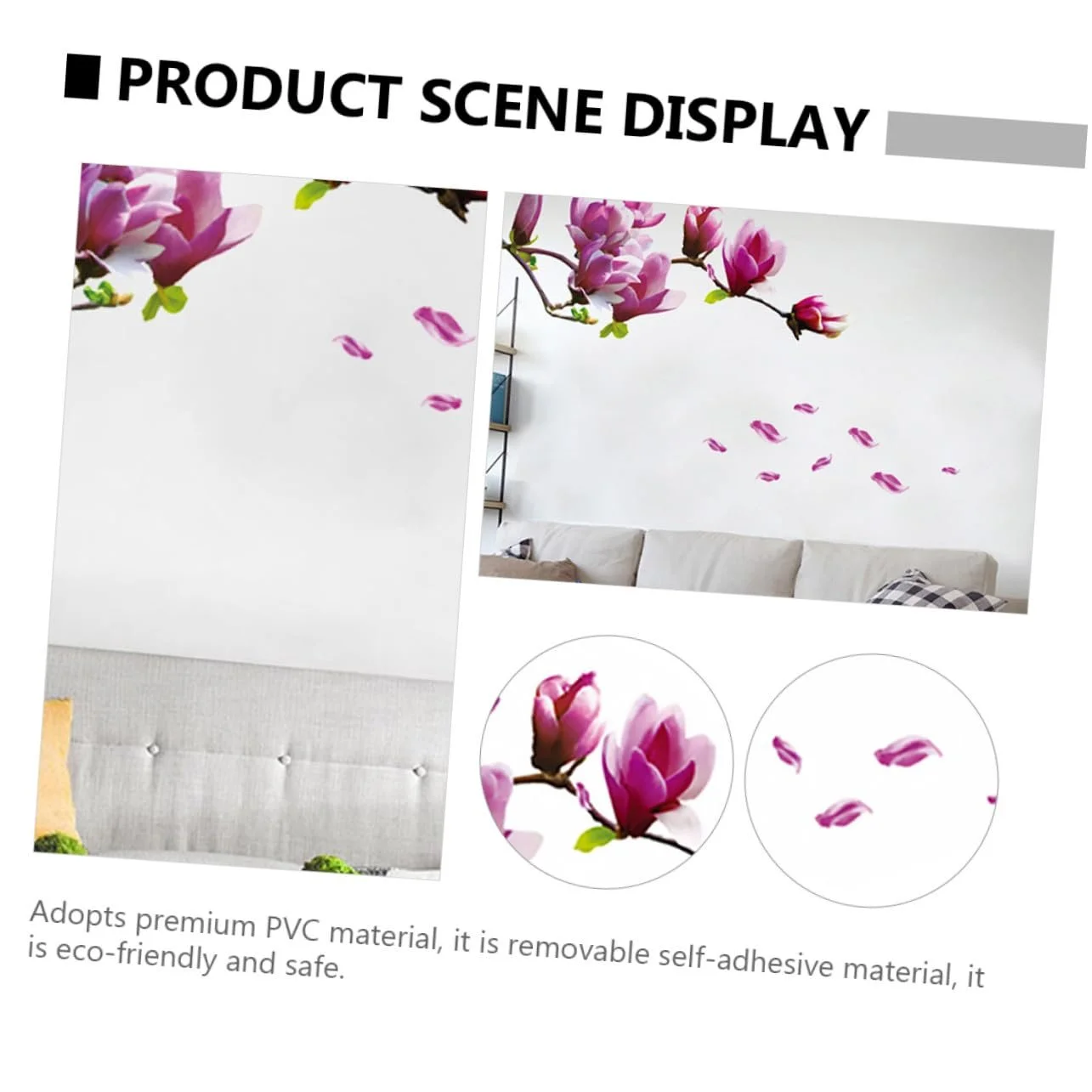 Наклейки на стіну Gatuida Magnolia Creative Mirror Surface 2 шт., фото №5