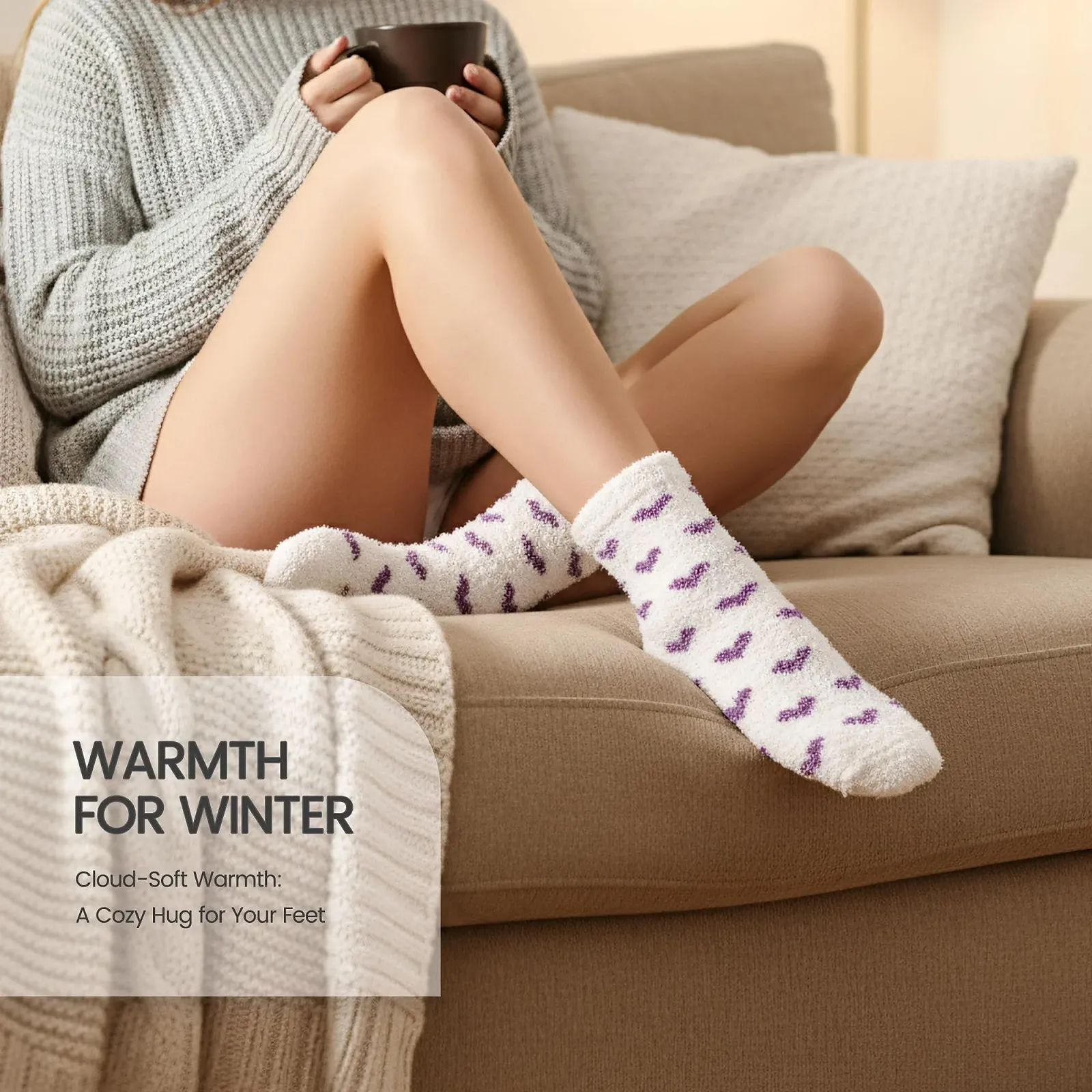 Шкарпетки Пухнасті 6 пар Жіночі 39-42, 35-38, фото №5