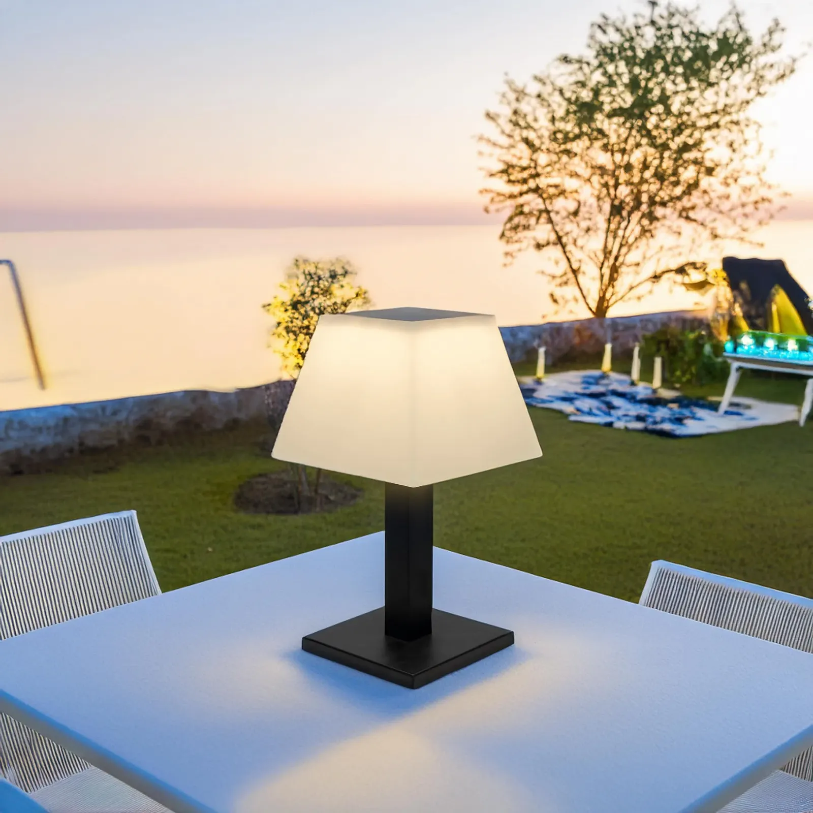 Настільна лампа 2-in-1 Solar and Battery 28 см 3 рівні яскравості Warm White, фото №7