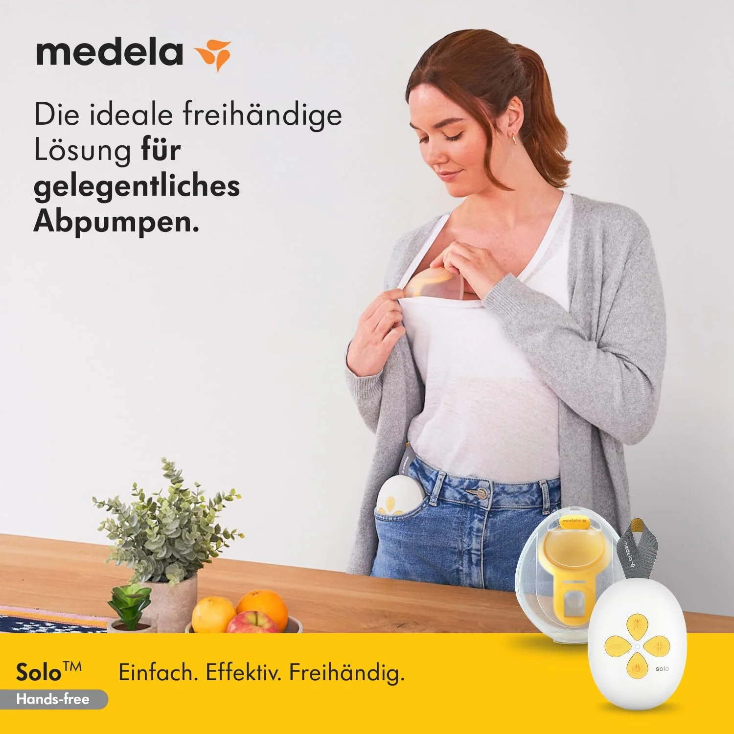 Молоковідсмоктувач електричний одинарний Medela Solo Hands-free, фото №2 Молоковідсмоктувач електричний одинарний Medela Solo Hands-free, фото №2