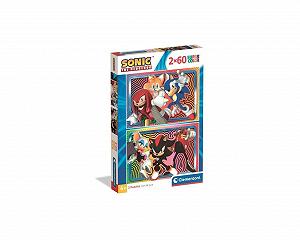 Пазл Clementoni Sonic 24821 2 x 60 деталей - Фото 1