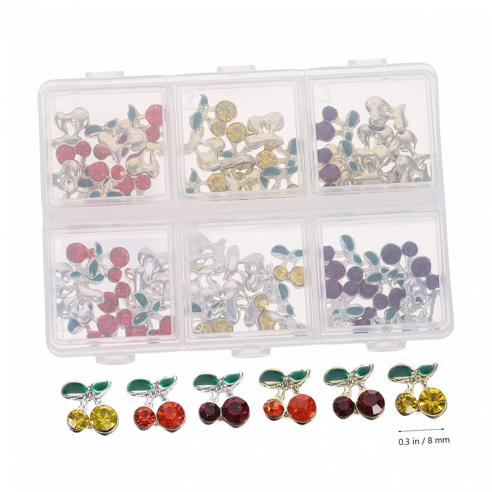 Украшения для ногтей Вишня Healeved 2 набора, 120 штук, фото №7