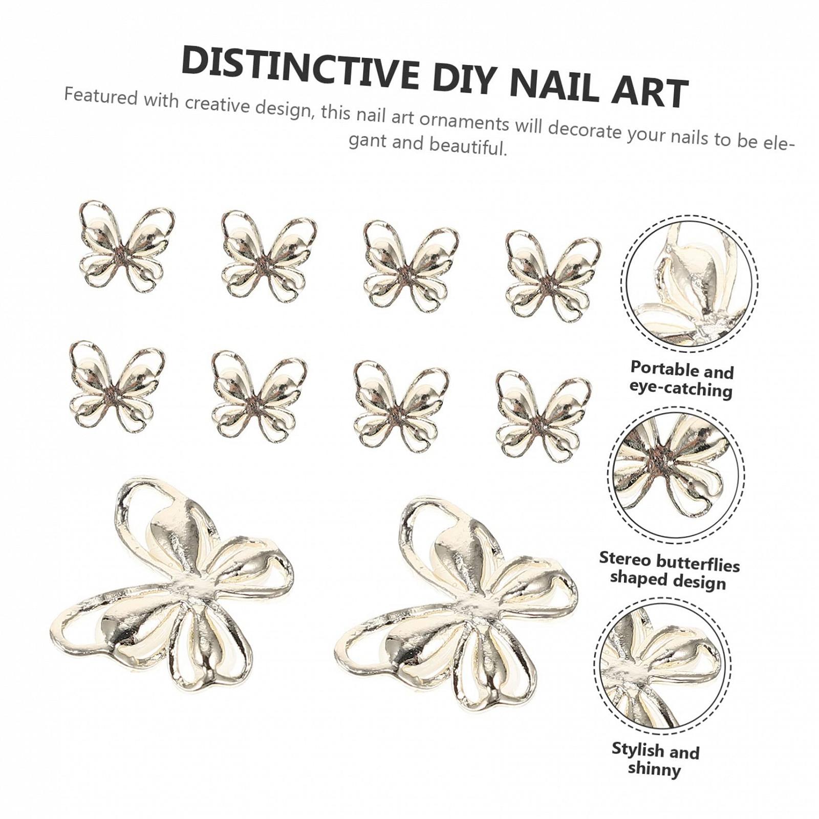 Украшения для ногтей Бабочка Healeved 40 шт Стразы Мини Бриллиант, фото №3 Украшения для ногтей Бабочка Healeved 40 шт Стразы Мини Бриллиант, фото №3