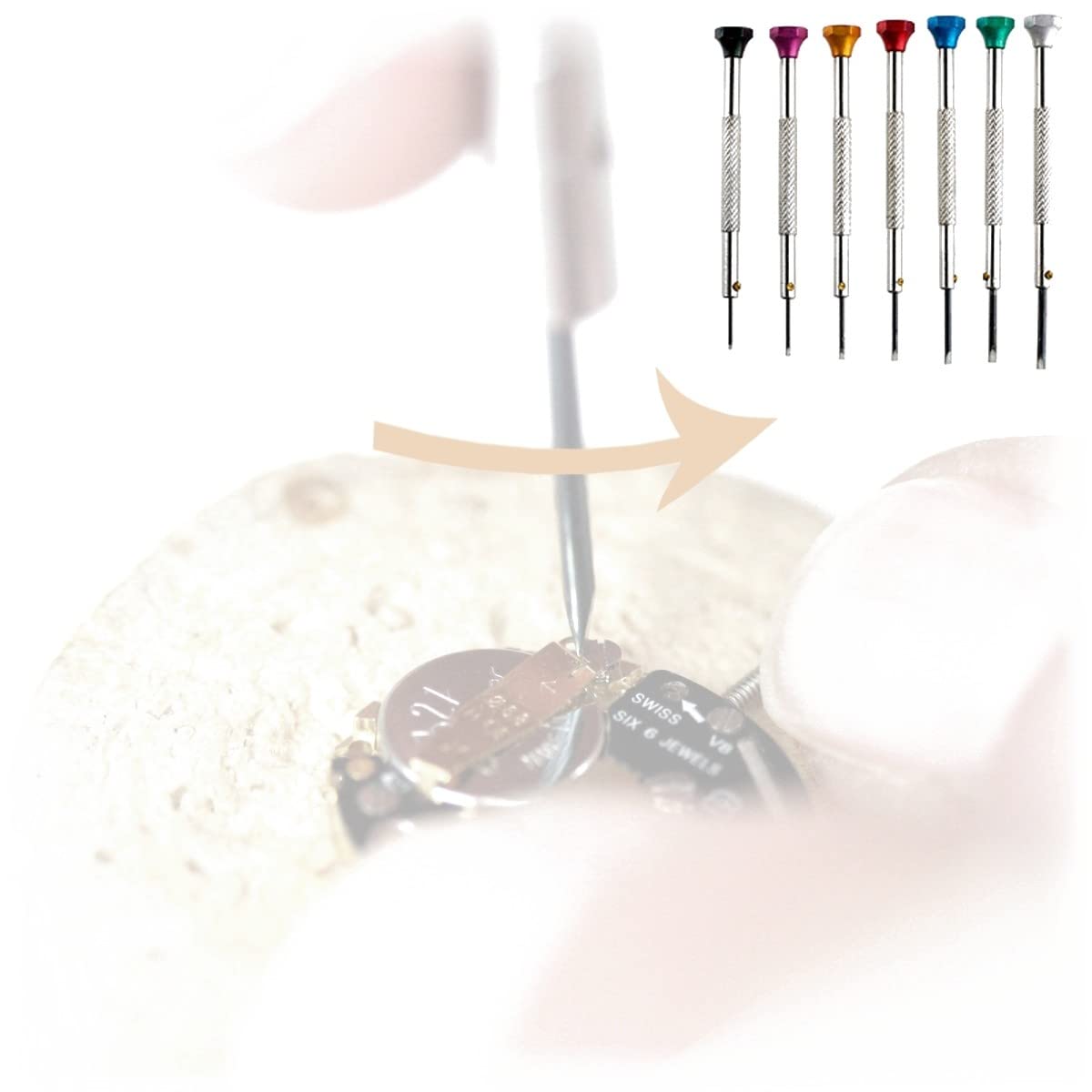 Набір викруток S1 Deluxe Star XL для ремонту годинників 14 шт., фото №5 Набір викруток S1 Deluxe Star XL для ремонту годинників 14 шт., фото №5
