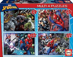 Купить Пазл Educa Borrás Ultimate Spider-Man 18102 4-в-1 50-150 деталей Разноцветный - Фото 1 Пазл Educa Borrás Ultimate Spider-Man 18102 4-в-1 50-150 деталей Разноцветный - Фото 1
