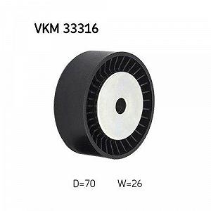 Ролик направляючий/обвідний поліклинового ременя SKF VKM 33316 для CITROËN PEUGEOT, середній synthetic.ua - Фото 1
