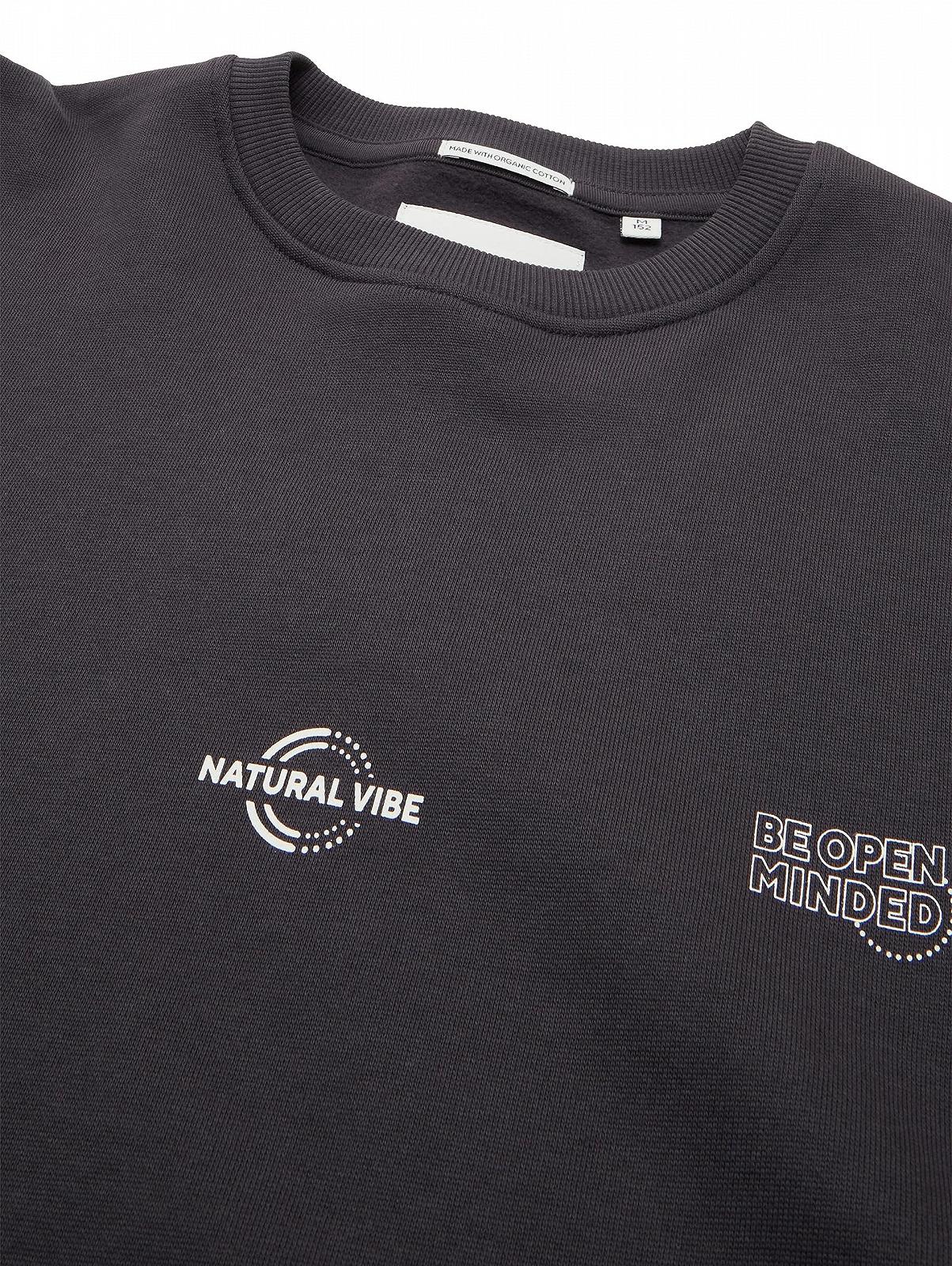 Толстовка TOM TAILOR Basic Oversized з принтом, фото №3