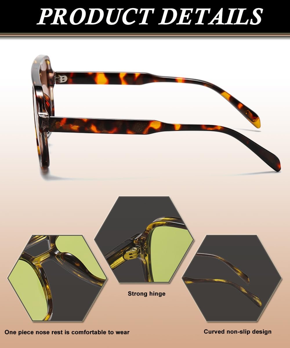 Сонцезахисні окуляри Ретро XITUADDA для жінок і чоловіків Класичні, фото №5