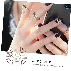 Прикраса MERRYHAPY 24 шт, стрази, сузір’я, наклейки для нігтів зі знаками зодіаку synthetic.ua - Фото 1