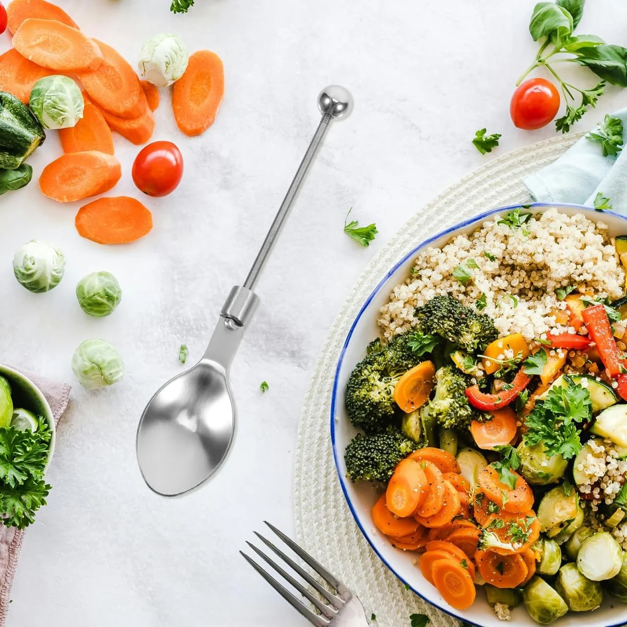 Ложка для розмішування VICASKY, набір з 5 штук, фото №3