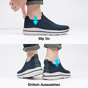 Кросівки ODCKOI Чоловічі Сліпони Сітка Дихаючі Кросівки для Бігу Зручні Спортивні synthetic.ua - Фото 1