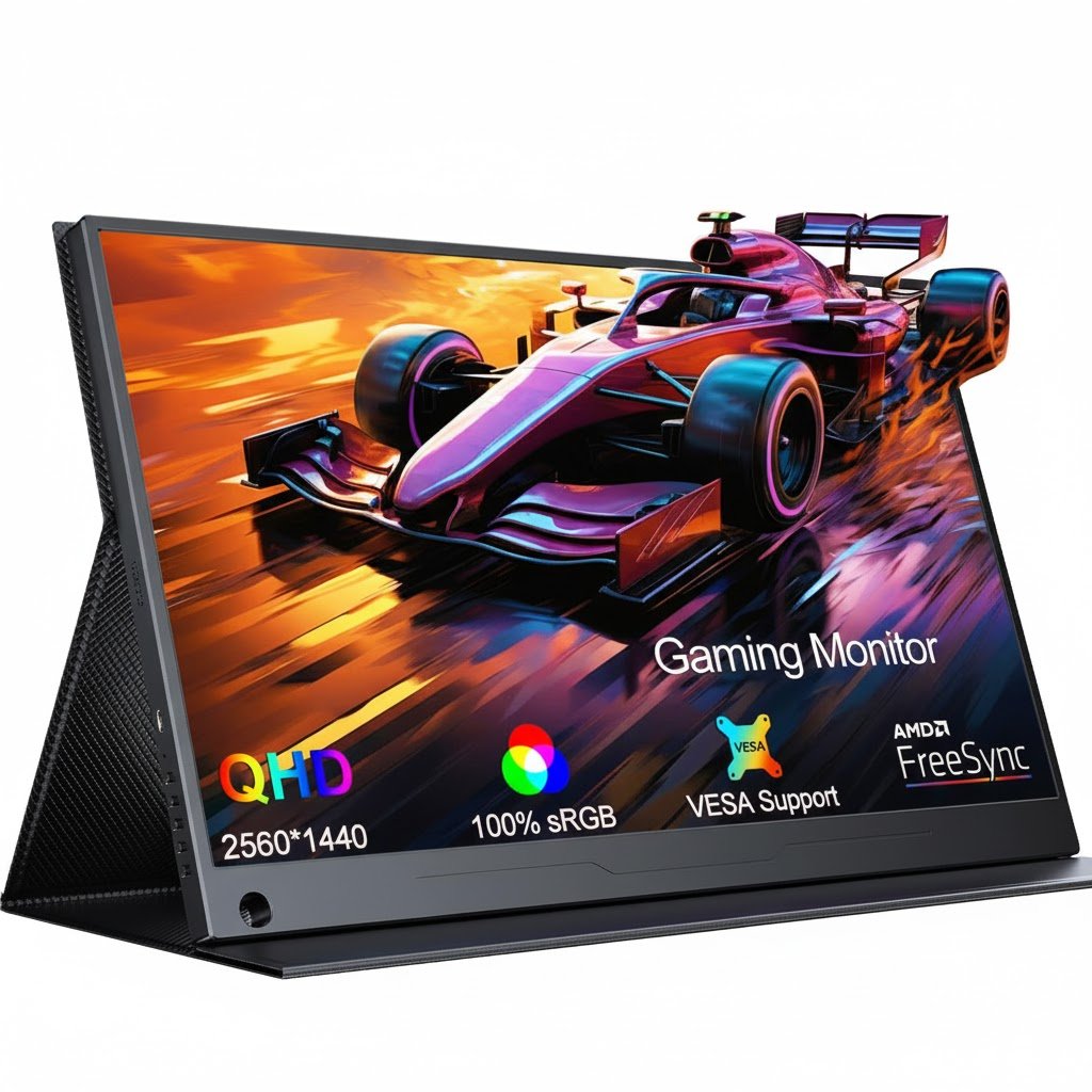 Портативний монітор 17.3" UPERFECT Portable 2K IPS версія на 60Гц, фото №1