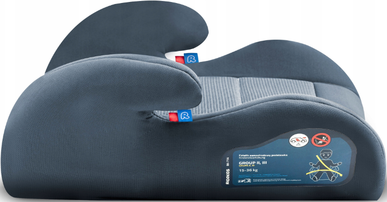 Автокресло бустер Ricokids BARIFLEX темно-серый Польша, фото №10