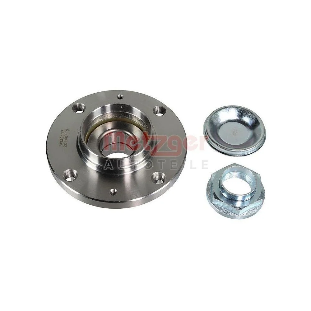 Комплект підшипника ступиці METZGER WM 2117 для CITROËN, задня вісь зліва, задня вісь справа, фото №1