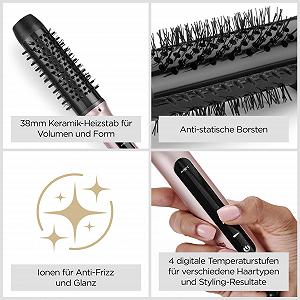 Термощітка BaByliss Volume Boost HSB200E 38 мм NEW 2025 Pink/Black ціна на synthetic.ua - Фото 1 Термощітка BaByliss Volume Boost HSB200E 38 мм NEW 2025 Pink/Black synthetic.ua - Фото 1