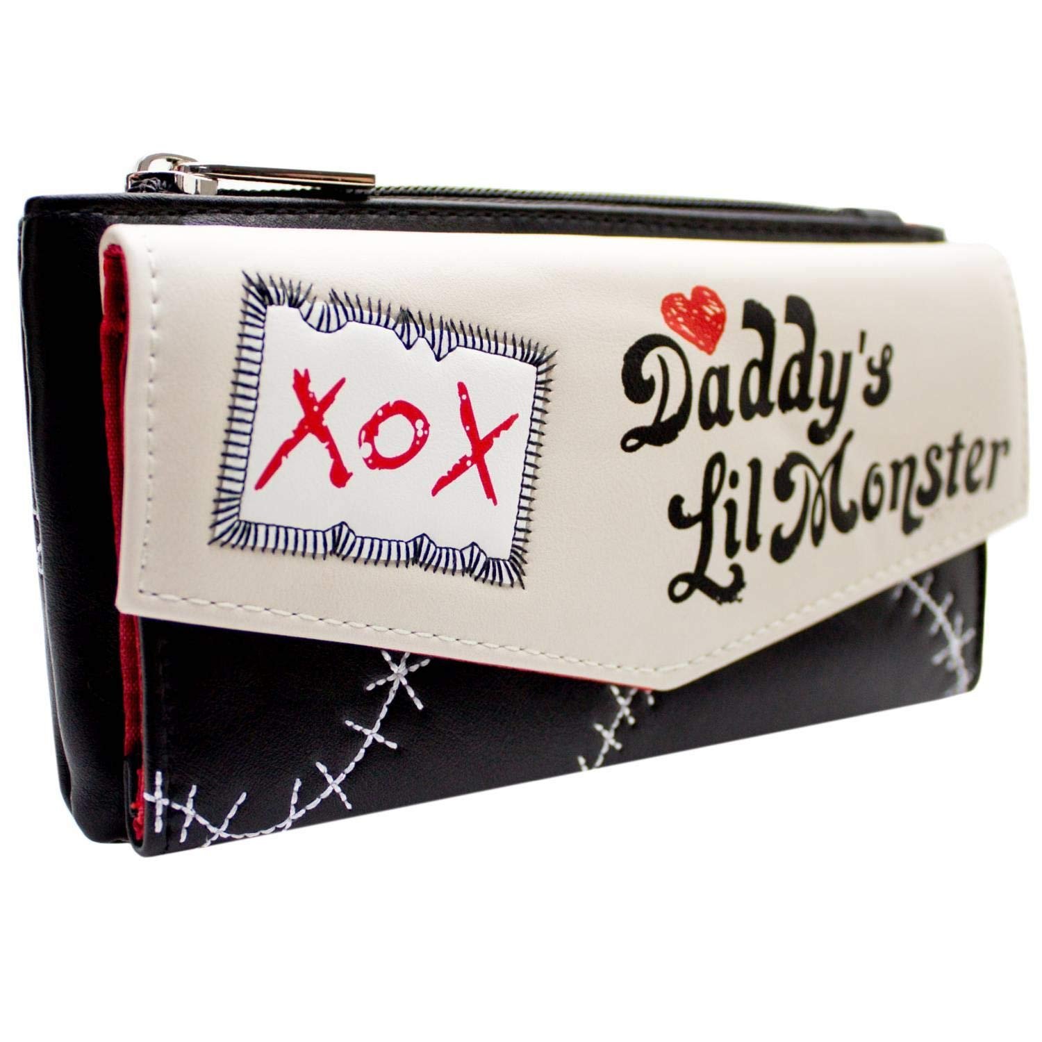 Кошелек Клатч Squad Harley Quinn Daddy's Lil Monster XOX, кремовый, One Size, фото №1