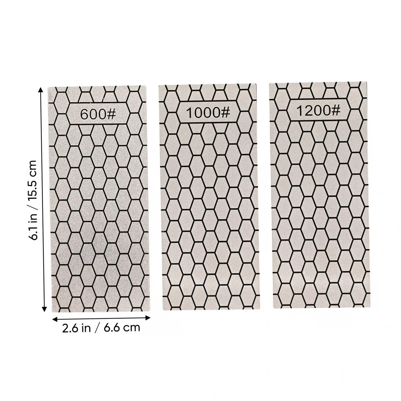 Точилки для ножів VALICLUD алмазні набір 3 шт. з нековзним дизайном, фото №2