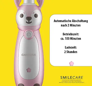 Дитяча електрична зубна щітка CARRERA Sonic 31 000 вібрацій за хвилину synthetic.ua - Фото 1