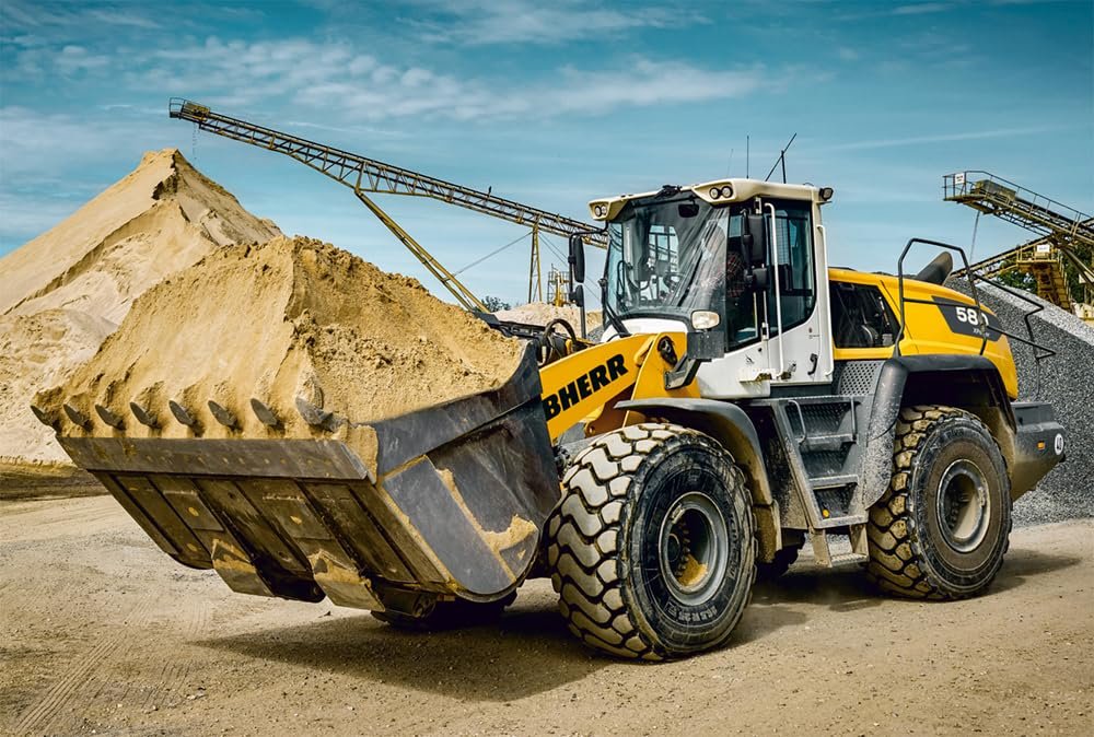 Детский пазл Schmidt Spiele Liebherr Wheel Loader L580 56552 200 деталей из травяного картона, фото №2